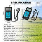 allsun Digital Electric Fence Voltage Tester and Fault Farm Finder, Fence Voltmeter/Grounding Tester LCD Display for 300V to 9.9kV Pulse, Fence Voltage Indicator Checker Farm Gardening Tool