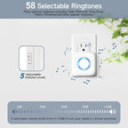 Door Chime, Satisure Door Sensor Chime When Door Opens, Door Entry Alarm for Business/Home/Office/Store with 600 FT Range 58 Chimes 5 Volume Levels LED Indicator (2 Receivers & 3 Sensors)
