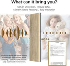 ARMURO Wood Slat Wall Panel 2 PCS - Extra-Long Wood Wall Panels for Soundproof Home & Office, Easy Peel and Stick Acoustic Panels for Noise Cancelling (Oak 11.8"W x 94.5"L)