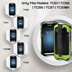 TC51 TC52 TC56 TC57 TC510K Case with Hand Strap - Protective & Ergonomic for Zebra Handheld Barcode Scanners SG-TC5X-EXO1-01 SG-TC5X-EXONHS-01 (Green)