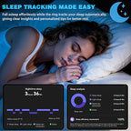 S SECRETTOP Smart Ring for Women, Stylish Fitness Tracker with Heart Rate, SpO2, Sleep Monitoring, Step Monitor, Calorie Counter, IP68 Waterproof (Silver 14)