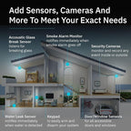 Abode 6 Piece Wireless Security System – Expandable to Protect Your Whole Home - Easy DIY Installation - Optional Professional Monitoring - Compatible with Alexa & Google Assistant