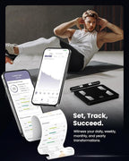 FITINDEX Body Composition Scale for Body Weight, Body Pod Scale [2026 Upgraded], Smart 8-Electrodes with BMI, Body Fat, Muscle Mass, 50 Composition Measurements, Bluetooth