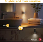 L LOHAS LED Night Light, 2 Pack Night Lights Plug into Wall, 3000K Soft White, 0-100LM Adjustable Brightness, 180° Rotating Plug in Night Light with Auto Light Sensor (Matte White)