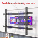 HILLPORT 98 100 TV Wall Mount 70 to 120 inch Heavy Duty Large Screen Full Motion Bracket, with Swivel and Tilt, up to 287 Lbs, Max VESA 1000x600mm, Black, DY1000