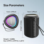 Portable Bluetooth Speaker Valentines Gifts For Him: Powerful Crystal Clear Sound/Romantic Light/IPX5 Waterproof/All Day Playtime/BT 5.3/TWS Paring,Small Wireless Speaker for Outdoor|Travel|Date Night