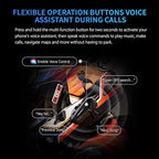 FreedConn FX Plus Motorcycle Helmet Bluetooth Headset, Auto-Join Mesh Network, 16 Riders Intercom Motorcycle Communication Systems with CVC and AI Noise Cancellation for Group Ride, 2 Pack