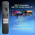Replacement Remote Only for TCL-Google-TV-Remote-Control, for TCL 4K Google Smart TV UHD HDR QD-MINI-LED QLED