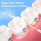 Bitvae Water Dental Flosser Teeth Picks, Cordless Portable Oral Irrigator, Powerful and Rechargeable Oral Irrigator, Brace Care, IPX7 Waterproof Water Dental Picks for Cleaning, Sky Blue