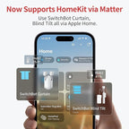SwitchBot Blind Tilt Automatic Blind Opener 3-Pack & Hub 2- Smart Motorized Blinds with Bluetooth/IR Remote Control, WiFi Thermometer Hygrometer, Light Sensor, Work with Alexa, Google Home, HomeKit