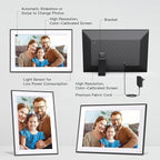 Digital Photo Frame 10.1-inch Digital Picture Frame - IPS Touch Screen Digital Frame, 32GB, Auto-Rotate, Slideshow, Load Photo Video from Phone via APP Email, Free Cloud Storage, Gift for Mom Dad