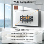 unho Heavy TV Wall Mount for 40-86 Inch TVs up to 220 lbs, Wall Mount tv Bracket Full Motion Max VESA 600 x 400mm,LED LCD Flat Panel Wall Mount tv