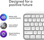 Logitech MX Keys S for Mac, Wireless Keyboard, Fluid, Precise Laptop-Like Typing, Programmable Keys, Backlit, Bluetooth USB C Rechargeable for MacBook Pro, MacBook Air, iMac, iPad - Pale Grey