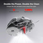 roborock Qrevo Slim Robot Vacuum and Mop Combo, 8.2cm Ultra-Slim, 3D Sensing Tech, Advanced Obstacle Recognition, 11,000Pa Suction, FlexiArm Side Brush & Mop, Auto Mop Washing & Drying, Self-Emptying
