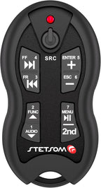 Stetsom SX2 - Universal Remote Control, Infrared, Long Range (1640 ft), 16 Functions, Learning Mode, Compatible with Car Audio Head Units, Home Devices and Video Equipment