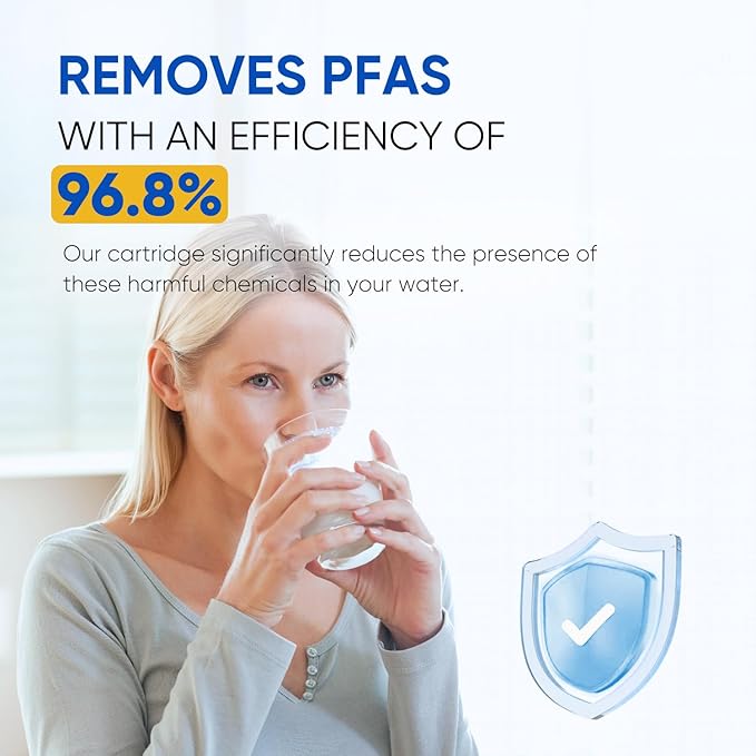 PUREPLUS NSF/ANSI 401, 53, 42 & NSF P473 Certified Replacement for LG LT500P, ADQ72910901, GEN11042FR-08, Kenmore 9890, 469890, HDX FML-1, ADQ72910907 Refrigerator Water Filter, 2Pack