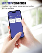 BALDR Wi-Fi Home Power Monitor Consumption Watt Meter w/Smart Socket - Electric Meter w/Tariffs & Budget Alerts, Power Meter Home Energy Monitor, Electricity Usage Monitor Smart- 2.4GHZ Network Only