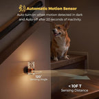 L LOHAS LED Motion Sensor Night Light, 2 Pack Wireless Rechargeable Wall Mounted Nightlight,Motion-Activated Acrylic Night Lights,3000K Dimmable for Bathroom Hallway