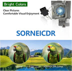 SORNEICDR BL-FU195A/BL-FU195C/SP.72G01GC01 Replacement Projector Lamp Bulb Compatible with OPTOMA HD142X HD27 EH345 H183X S341 S340 W331 TW342 Projectors, with Housing