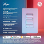 GE Cync Keypad Dimmer Smart Switch, Highly Customizable Dimmer Switch, Compatible with Alexa and Google Home, Matter Compatible, Easy to Install Smart Light Switch (1 Pack)