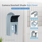 dgyezhao Doorbell Plastic Rain Cover, Large Accessories Cover Weatherproof Anti Glare Sun Shade Plate Compatible for Ring 1/2/3/4/2020/Pro/Pro 2/ Video most Video Doorbell