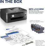 Brother MFC-J1010DW Wireless Color Inkjet All-in-One Printer with Mobile Device and Duplex Printing, Refresh Subscription and Amazon Dash Replenishment Ready (Renewed Premium)