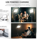 2-Pack LED Video Light Kit, NiceVeedi Studio Light, 2800-6500K Dimmable Photography Lighting Kit with Tripod Stand&Phone Holder, 73" Stream Light for Video Recording, Game Streaming, YouTube
