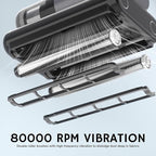 AIRTHEREAL M1 Mattress Vacuum Cleaner, 6 in 1 Bed Vacuum with High-Frequency Vibration - 80,000 RPM Dual Brushroll Rotation, UV-C Light, 14Kpa Suction, Dust Sensor, Ultrasonic and Heating Tech