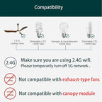 Humpptom Universal Ceiling Fan Remote Control, Ceiling Fan Wall Switch UC9050T, UC9050T Ceiling Fan Wall Remote Control Compatible with Hampton Bay Harbor Breeze Hunter