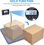 THINKSCALE Shipping Scale, 440 lbs/1 oz Highly Accurate Postal Scale with Hold/Tare/LCD Display, Lightweight Digital Postage Scale for Packages/Luggage/Post Office/Dog, Battery & AC Adapter Included