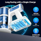 BSNAW Cordless Vacuum Cleaner for Home, 8-in-1 Lightweight Stick Vacuum with 45Mins Runtime, Powerful Suction, Anti-Tangle, Rechargeable Cordless Vacuum for Hardwood Floor Carpet Pet Hair, W-N505