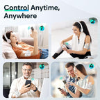 Easy@Home Wireless TENS Unit with APP Remote Control: Back Pain Relief Muscle Stimulator Massager | Powered by MyPainOff App iOS & Android App | Pain Therapy Management EHE015BLE
