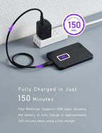 CIO Qi2 Magsafe Charger, 5000mAh Ultra-Slim Magnetic Wireless Charger iPhone, Magsafe Battery Pack, 15W Wireless + 20W USB-C PD iPhone Magnetic Fast SMARTCOBY Slim 5K (Black, Safety Model)