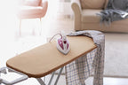 Encasa XO Ironing Board Cover and Pad 42"x14" - 4mm Felt Medium Iron Board Cover with Padding - Heat Resistant, Stain-Safe Dye, Non Slip Elastic Bungee Cord Tightening Iron Table Cover Light Beige