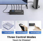 [Upgrade] NEWCARE 4K@60Hz HDMI Switch 5 in 1 Out with Type-C Charging Cable, HDMI Switcher with IR Remote,5 Port HDMI Selector Box Support HDMI 2.0, Compatible with TV PS5/4 Xbox Laptops PC Projector
