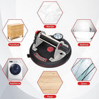 ZANSONG02 Heavy Duty Vacuum Suction Cup Lifter for Glass, Air Conditioner, Washing Machine, Refrigerator with Pressure Gauge(ZANSONG-2-2)