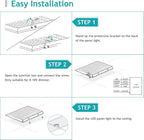 VocgoUU 16-Pack 2x2 LED Flat Panel Light Drop Ceiling, 0-10V Dimmable, 3CCT Selectable (5000K 4000K 3000K) & 3 Wattage Switchable (40W 30W 20W), 100-277Vac, ETL & DLC