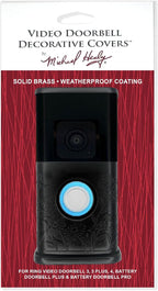 Garden Video Doorbell Cover (Compatible with Ring 3, 3 Plus, 4, Battery Plus, and Battery Pro) (Matte Black)