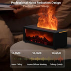 Essential Oil Diffuser, 7 Colors Flame Fireplace Diffusers and Humidifier, 150ml Fire Flame Aromatherapy Diffuser with Remote Control Ultrasonic Air Humidifier with Timer for Room Office