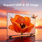 8K 5 in to 1 Out HDMI Switcher，5 Way HDMI Converter & Infrared Remote Control - Ideal for Nintendo Switch/OLED/Xbox PS5/4/3 Blu-Ray Player Fire TV Stick Roku Apple TV Chromecast PC