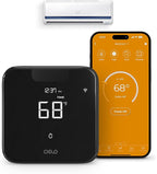 Breez Max | ENERGY STAR CERTIFIED Smart AC Controller | WiFi Thermostat for Mini-Split, Window, Portable ACs/Heat Pumps | AI-Based Tech | Free App, No Subscriptions | Alexa, Google, IFTTT etc. (Black)