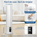 Humidifier Large Room,2.4Gal Cool Mist Humidifiers for Bedroom 9L High Capacity 24dB Quiet Air Humificador fit Removable Water Tank 360° Adjustable, Top Fill & Easy Clean with Remote Control