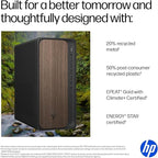 HP 2025 OmniDesk M03 Premium Business Next Gen AI Desktop Computer Intel Core Ultra 5 225(Up to 4.9GHz), 16GB DDR5 RAM, 256GB PCIe SSD,+ 1TB HDD Wi-Fi 6, HDMI, DP, 2-Monitor Support 4K, Windows 11