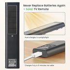 Replacement for Samsung TV Remote Solar Charger, Rechargeable Battery Solarcell Remote for Smart TV, Compatible with BN59-01385A BN59-01432A with Voice, for Neo, Sero, QLED, OLED, Frame, UHD Smart TV