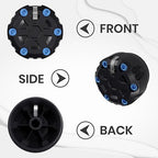 4 Pack - 2nd Gen Tacoma Accessories AC Knob Upgrade - 2005,2006,2007,2008,2009,2010,2011,2012,2013,2014,2015 Tacoma Climate Control Dial Mods Set - for Toyota Interior Replacement Kit