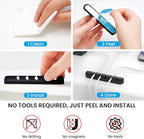 AhaStyle Cable Clips, 3 Pack Cord Holders Cable Organizer Self Adhesive Cord Keeper for Desktop Organizing USB Cable/Nightstand Power Cord/Mouse Cable/Wire PC/Cord Clips for Home Office and Car