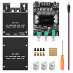 ZK 1002T Bluetooth 5.0 Amplifier Board, 2x100 Watt amp with TPA3116D2 Chip, Stereo Amplifier 2.0 Channel with Treble and Bass Control BT and AUX Inputs for DIY Speaker Kit
