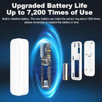 Door Chime, Satisure Wireless Door Open Contact Sensor Alarm Chime with 600 FT Range 58 Chimes 5 Volume Levels LED Indicators (1 Receivers & 3 Sensors)