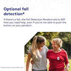 ADT - On-The-Go Mobile Medical Alert System for Seniors - GPS Capabilities, Included Waterproof Wearable Panic Button, 24/7 U.S. Based Monitoring (Black Wristband)