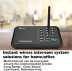 Intercoms Wireless for Home, 5280 Feet Long Range House Intercom System, 10 Channels Intercoms System for Business, Room to Room Intercom System for Elderly, 2 Way Audio Intercom for Office/Classroom